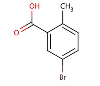 5-Bromo-2-methylbenzoic acid (CAS 79669-49-1) - chemical structure image