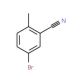 5-Bromo-2-methylbenzonitrile (CAS 156001-51-3) - chemical structure image