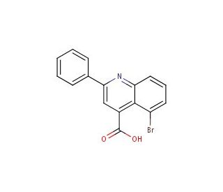 5-bromo-2-phenylquinoline-4-carboxylic acid - chemical structure image