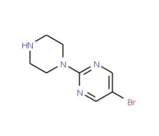 5-Bromo-2-(piperazin-1-yl)pyrimidine (CAS 99931-82-5) - chemical structure image