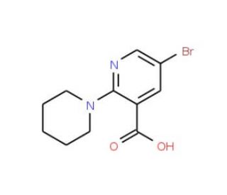 5-Bromo-2-piperidinonicotinic acid - chemical structure image
