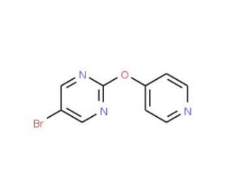 5-Bromo-2-(pyridin-4-yloxy)-pyrimidine (CAS 1017789-07-9) - chemical structure image