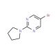 5-Bromo-2-(pyrrolidin-1-yl)pyrimidine (CAS 446286-61-9) - chemical structure image