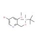 5-Bromo-2-((tert-butyldimethylsilyloxy)methyl)-3-methoxypyridine (CAS 1138443-85-2) - chemical structure image