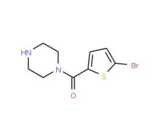 (5-Bromo-2-thienyl)(piperazino)methanone - chemical structure image