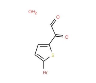 5-Bromo-2-thiopheneglyoxal hydrate (CAS 21175-51-9) - chemical structure image