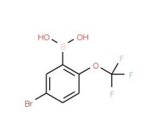 5-Bromo-2-trifluoromethoxyphenylboronic acid (CAS 1072951-56-4) - chemical structure image