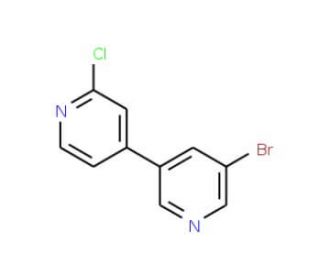 5-Bromo-2&prime;-chloro-3,4&prime;-bipyridine (CAS 942206-01-1) - chemical structure image