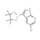 5-Bromo-3-(4,4,5,5-tetramethyl-1,3,2-dioxaborolan-2-yl)-1H-pyrrolo[2,3-b]pyridine (CAS 1072152-50-1) - chemical structure ima