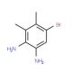 5-Bromo-3,4-dimethylbenzene-1,2-diamine (CAS 107100-16-3) - chemical structure image