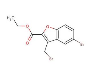 5-Bromo-3-bromomethyl-benzofuran-2-carboxylic acid ethyl ester - chemical structure image