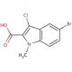 5-bromo-3-chloro-1-methyl-1H-indole-2-carboxylic acid - chemical structure image