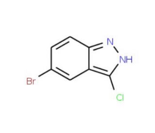 5-Bromo-3-chloro-1H-indazole (CAS 36760-19-7) - chemical structure image