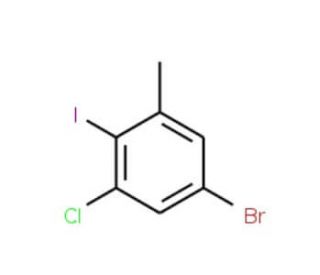 5-Bromo-3-chloro-2-iodotoluene - chemical structure image