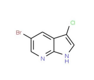 5-Bromo-3-chloro-7-azaindole (CAS 951626-91-8) - chemical structure image