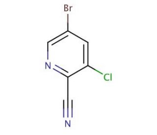 5-Bromo-3-chloropyridine-2-carbonitrile (CAS 945557-04-0) - chemical structure image