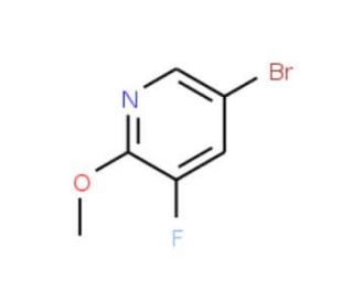 5-Bromo-3-fluoro-2-methoxypyridine (CAS 124432-70-8) - chemical structure image