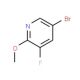 5-Bromo-3-fluoro-2-methoxypyridine (CAS 124432-70-8) - chemical structure image