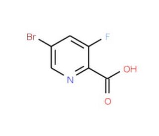 5-Bromo-3-fluoro-2-pyridinecarboxylic acid (CAS 669066-91-5) - chemical structure image