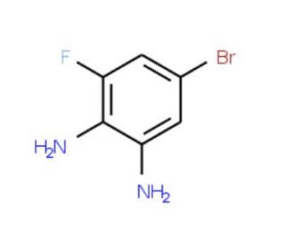 5-Bromo-3-fluorophenylene-1,2-diamine (CAS 517920-69-3) - chemical structure image