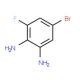 5-Bromo-3-fluorophenylene-1,2-diamine (CAS 517920-69-3) - chemical structure image