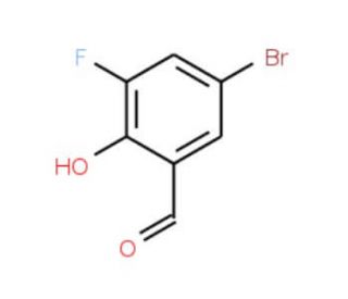 5-Bromo-3-fluorosalicylaldehyde (CAS 251300-28-4) - chemical structure image