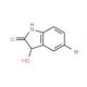 5-Bromo-3-hydroxy-2-indolinone (CAS 99304-37-7) - chemical structure image
