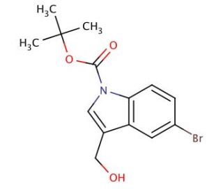 5-Bromo-3-(hydroxymethyl)indole, N-BOC protected - chemical structure image
