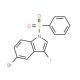 5-Bromo-3-iodo-1-(phenylsulfonyl)indole (CAS 582305-43-9) - chemical structure image