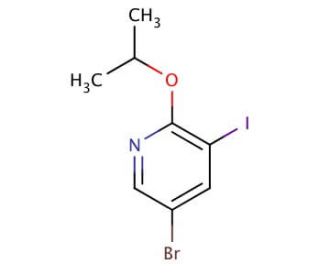 5-Bromo-3-iodo-2-isopropoxy-pyridine (CAS 848243-21-0) - chemical structure image
