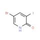 5-Bromo-3-iodo-pyridin-2-ol (CAS 381233-75-6) - chemical structure image