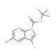 5-Bromo-3-iodo-pyrrolo[2,3-b]pyridine-1-carboxylic acid tert-butyl ester (CAS 928653-81-0) - chemical structure image