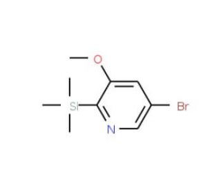 5-Bromo-3-methoxy-2-(trimethylsilyl)pyridine (CAS 1087659-25-3) - chemical structure image