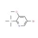5-Bromo-3-methoxy-2-(trimethylsilyl)pyridine (CAS 1087659-25-3) - chemical structure image
