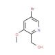 (5-Bromo-3-methoxypyridin-2-yl)methanol (CAS 1087659-32-2) - chemical structure image