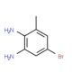 5-Bromo-3-methyl-1,2-benzenediamine (CAS 76153-06-5) - chemical structure image