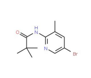 5-Bromo-3-methyl-2-(2,2,2-trimethylacetamido)pyridine (CAS 446299-84-9) - chemical structure image
