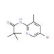 5-Bromo-3-methyl-2-(2,2,2-trimethylacetamido)pyridine (CAS 446299-84-9) - chemical structure image