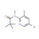 5-Bromo-3-methyl-2-(N,2,2,2-tetramethylacetamido)pyridine (CAS 245765-92-8) - chemical structure image