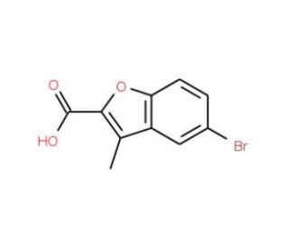 5-Bromo-3-methyl-benzofuran-2-carboxylic acid (CAS 50638-08-9) - chemical structure image