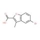 5-Bromo-3-methyl-benzofuran-2-carboxylic acid (CAS 50638-08-9) - chemical structure image