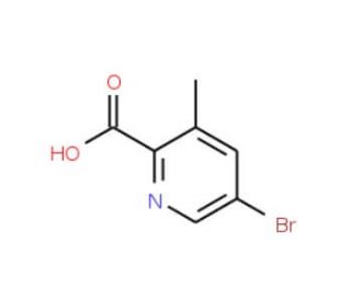 5-Bromo-3-methyl-pyridine-2-carboxylic acid (CAS 886365-43-1) - chemical structure image