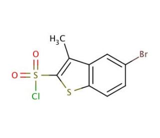 5-Bromo-3-methylbenzo[b]thiophene-2-sulphonyl chloride (CAS 338797-11-8) - chemical structure image