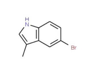 5-Bromo-3-methylindole (CAS 10075-48-6) - chemical structure image