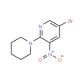 5-Bromo-3-nitro-2-(piperidin-1-yl)pyridine (CAS 1033202-41-3) - chemical structure image