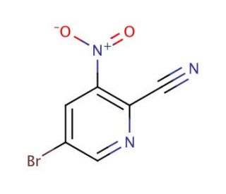 5-Bromo-3-nitropyridine-2-carbonitrile (CAS 573675-25-9) - chemical structure image