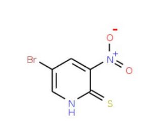 5-Bromo-3-nitropyridine-2-thiol (CAS 886372-86-7) - chemical structure image