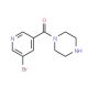 (5-Bromo-3-pyridinyl)(piperazino)methanone (CAS 1017782-91-0) - chemical structure image