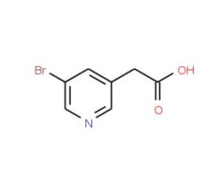 5-Bromo-3-pyridylacetic acid (CAS 39891-12-8) - chemical structure image