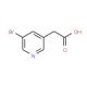 5-Bromo-3-pyridylacetic acid (CAS 39891-12-8) - chemical structure image